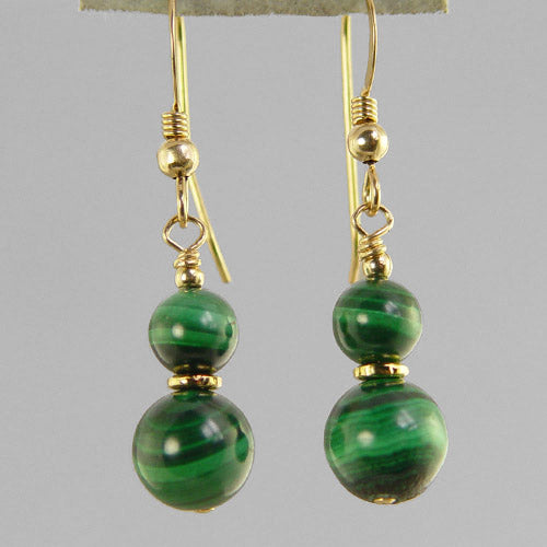 Malachite Classic Drop Earrings