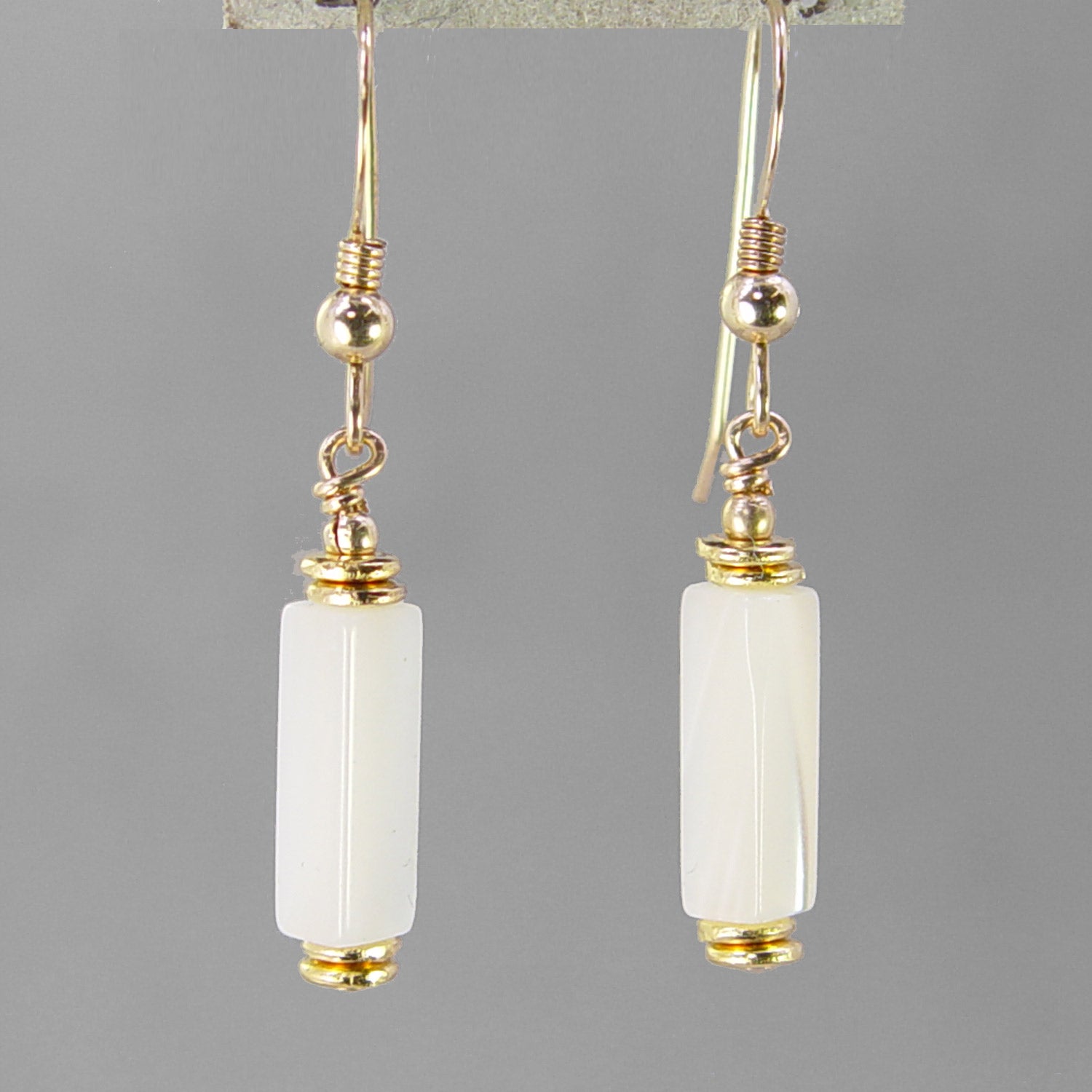 Mother of Pearl Rectangle Earrings