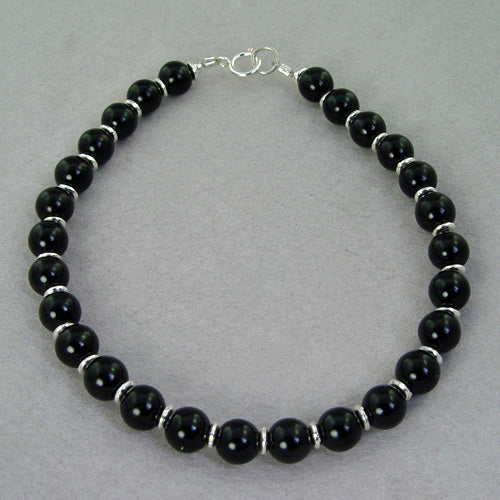 Black Onyx Classic Round Bracelet