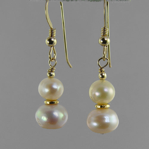 Rose Pearl Classic Drop Earrings