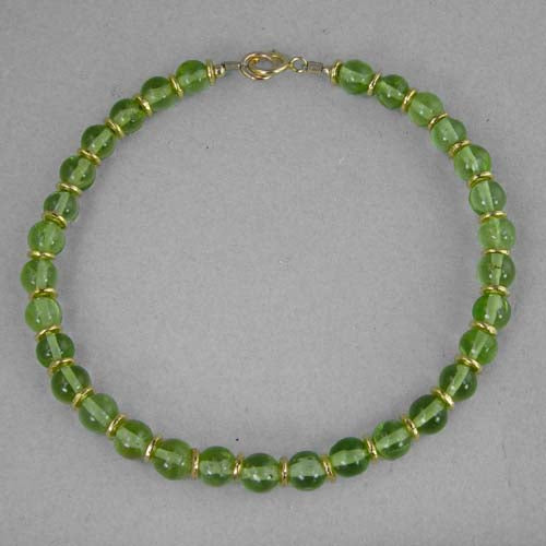 Peridot Classic Round Bracelet