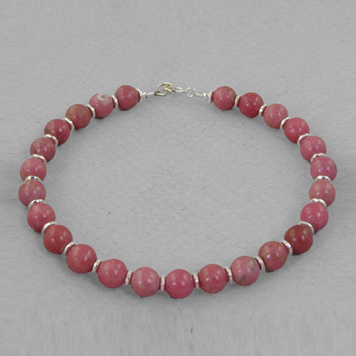 Rhodonite Classic Round Bracelet