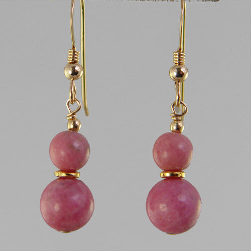 Rhodonite Classic Drop Earrings