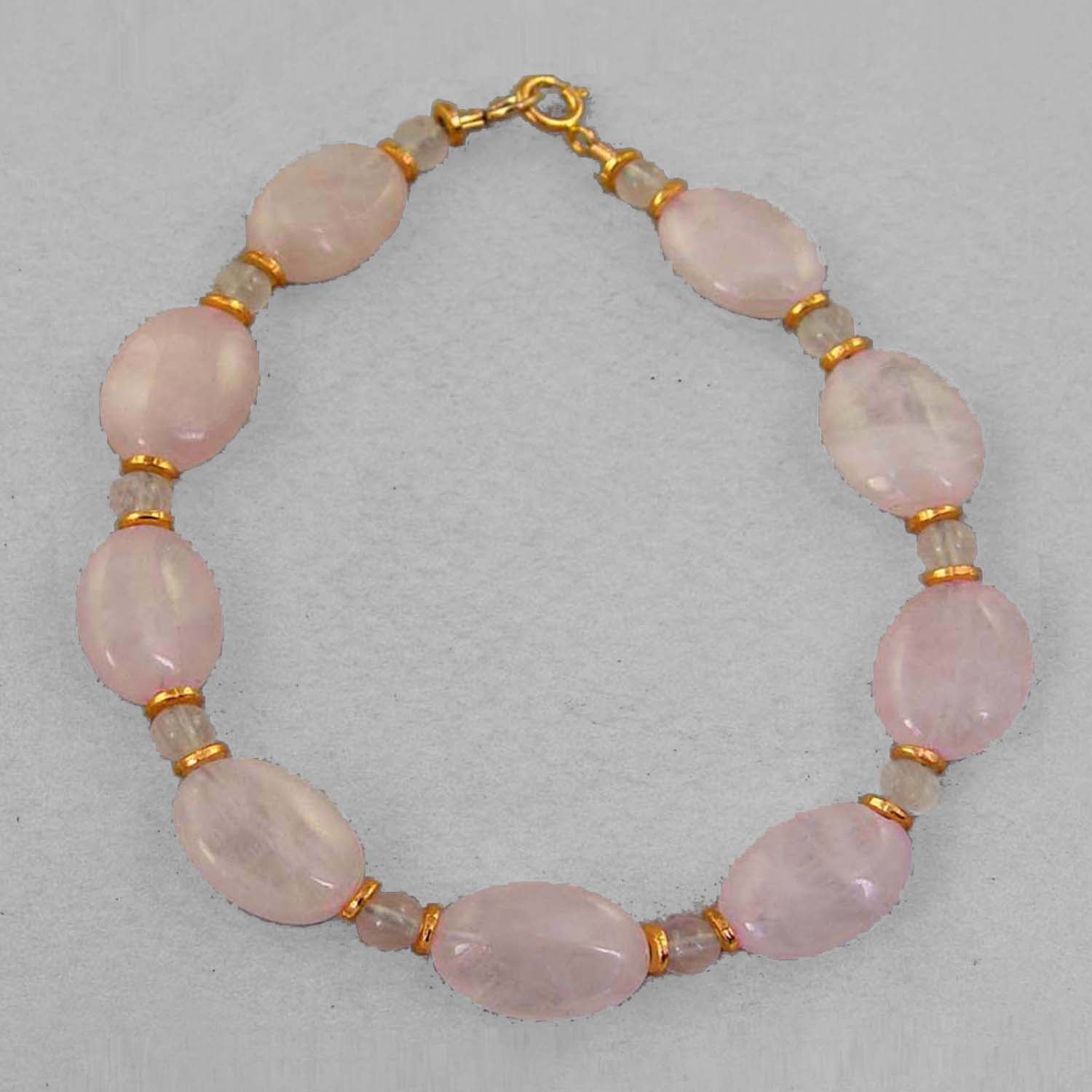 Rose Quartz Oval Bracelet
