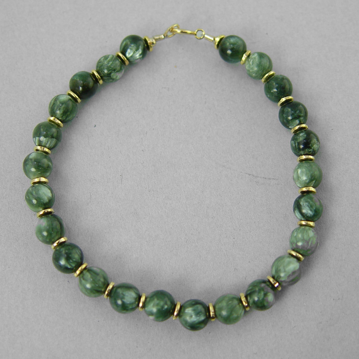 Seraphinite Classic Round Bracelet