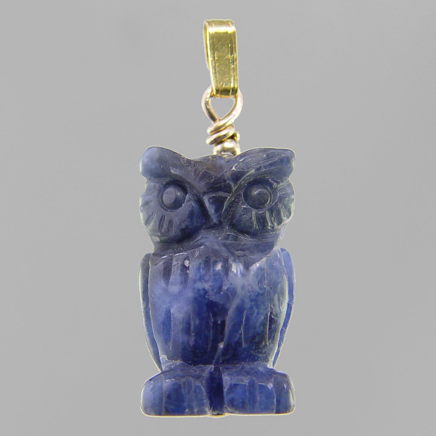 Sodalite Owl Pendant