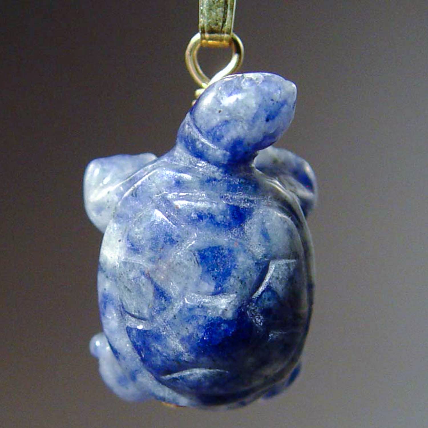 Sodalite Turtle Pendant