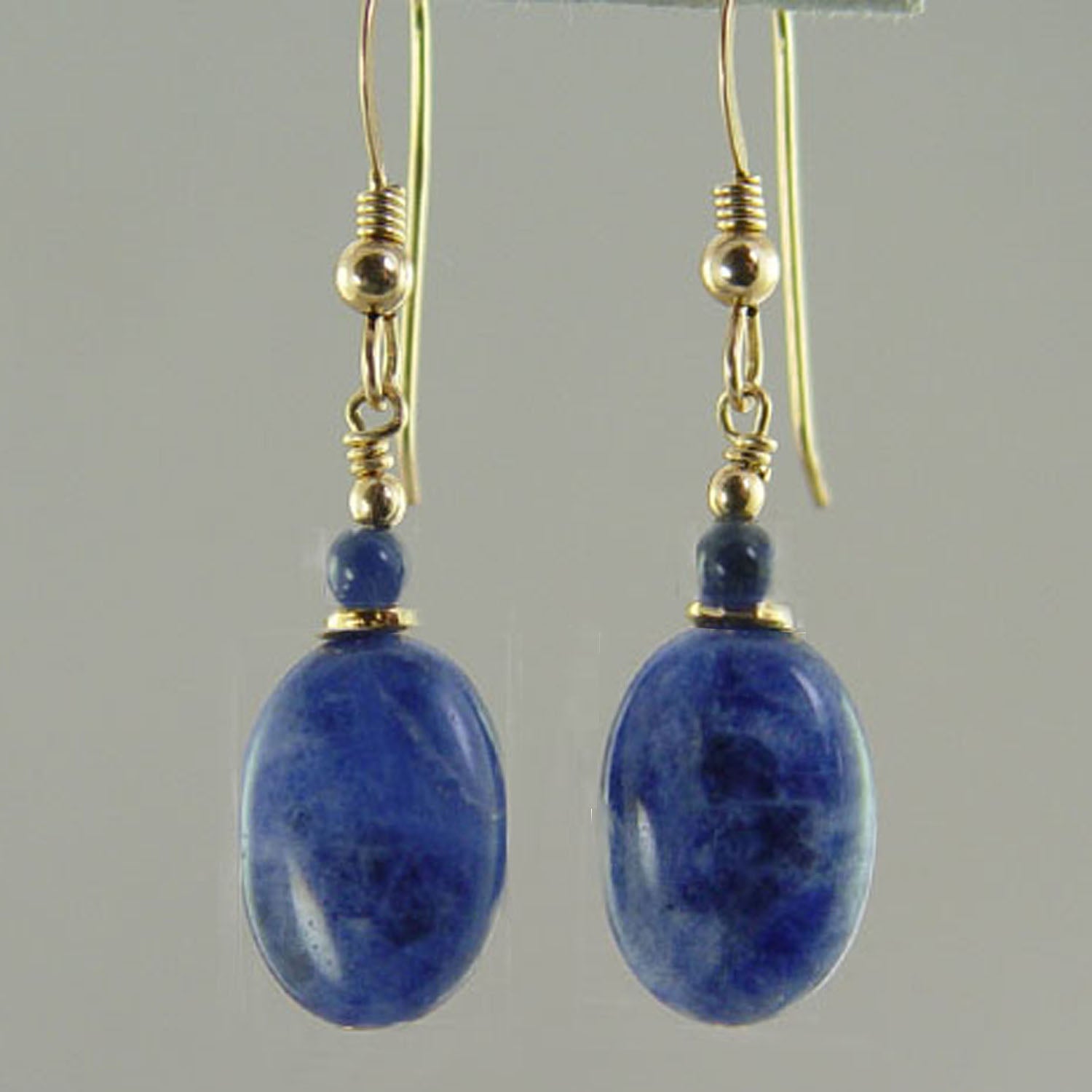 Sodalite Oval Earrings