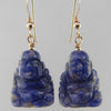Sodalite Buddha Earrings