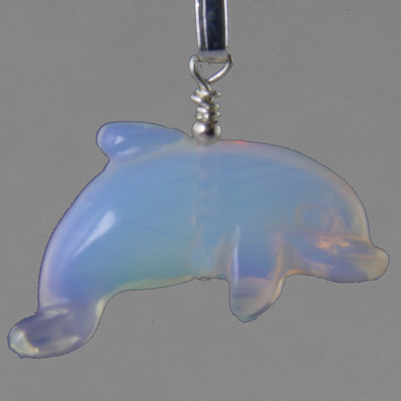 Sea Opal Dolphin Pendant