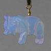Sea Opal Elephant Pendant