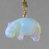 Sea Opal Hippo Pendant