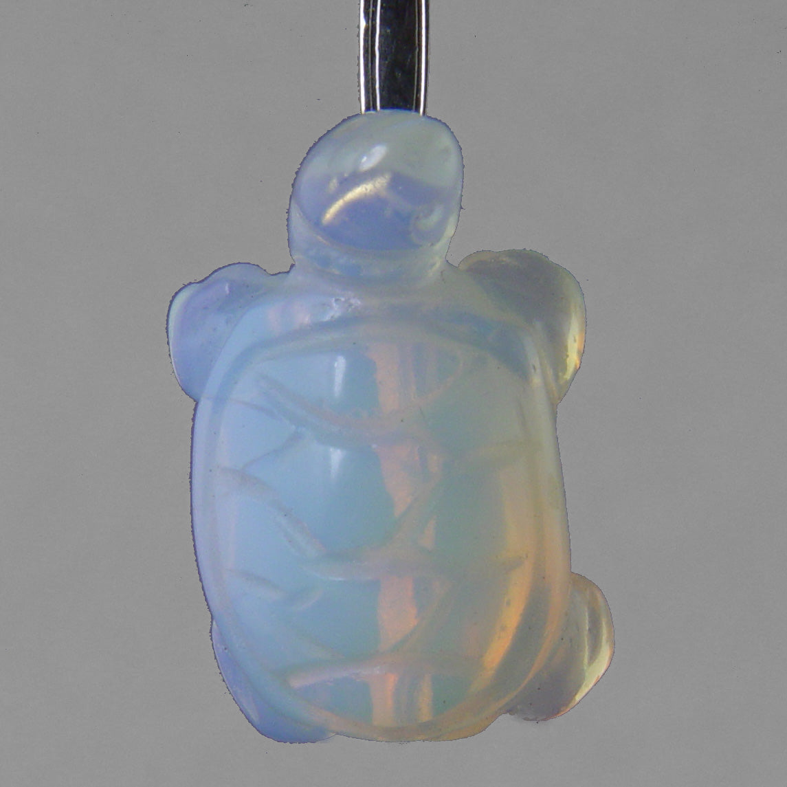 Sea Opal Turtle Pendant