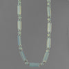 Sea Opal Rectangle Necklace