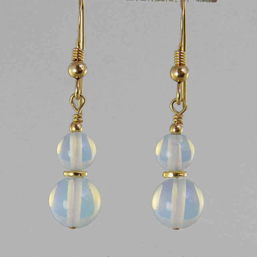 Sea Opal Classic Drop Earrings