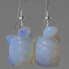 Sea Opal Turtle Earrings