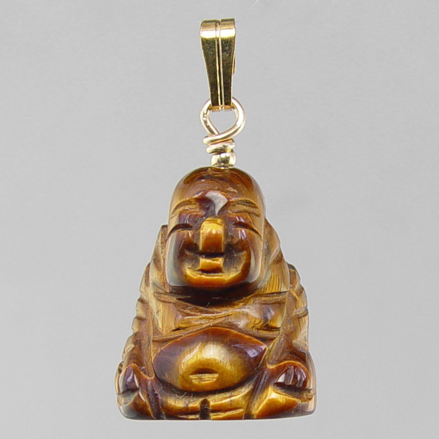 Tigereye Buddha Pendant