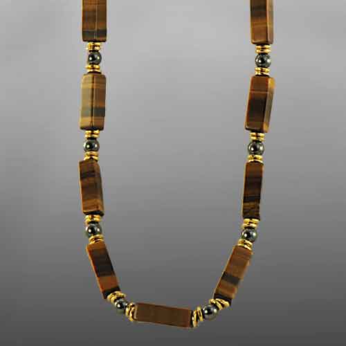 Tigereye Rectangle Necklace