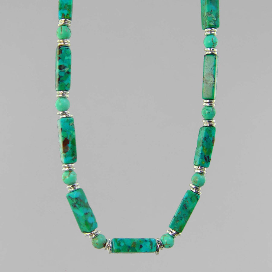 Turquoise Rectangle Necklace