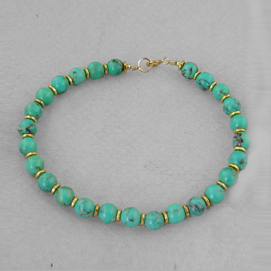 Turquoise Classic Round Bracelet