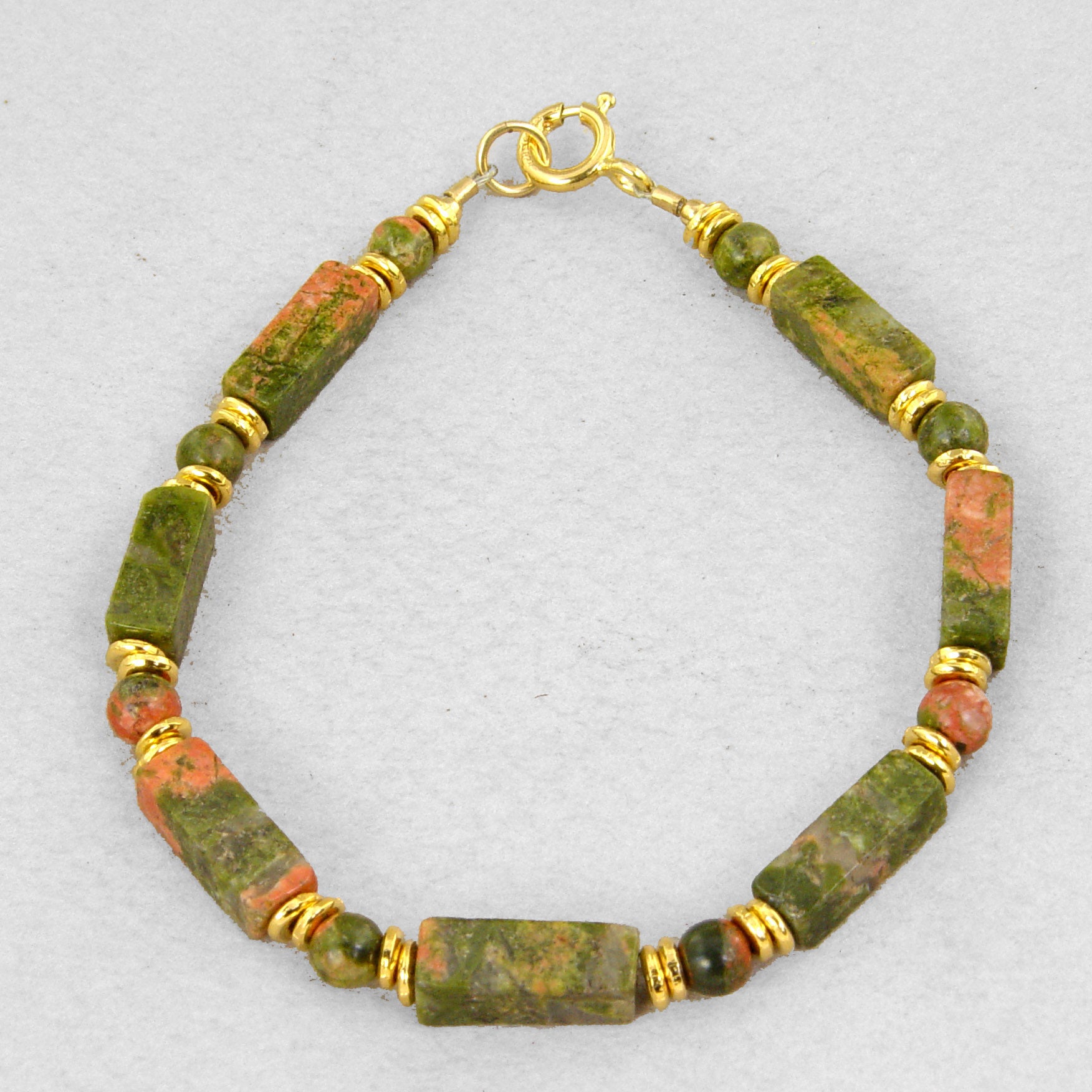 Unakite Rectangle Bracelet